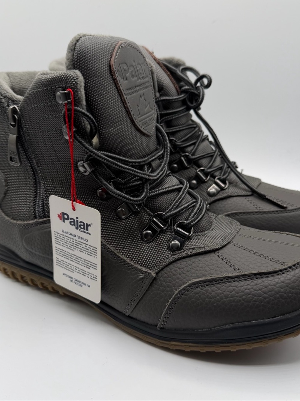 Pajar Canada Men’s 9-9.5 Waterproof Insulated Fur Lined Winter Boots NWT